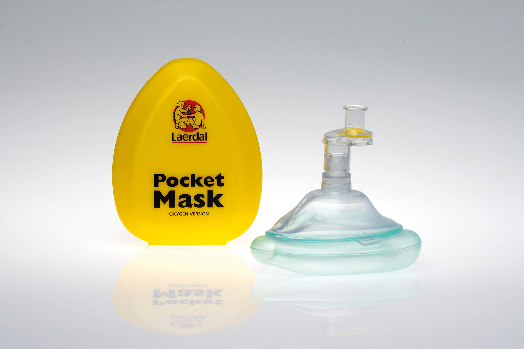 Adult/Child CPR Mask with O2 Inlet & Infant CPR Mask
