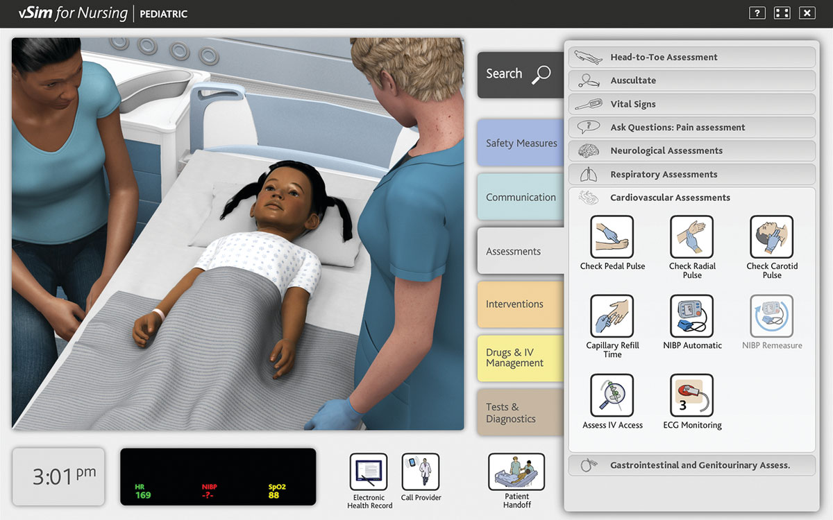 vSim® for Nursing Pediatric Virtual Nursing Simulation