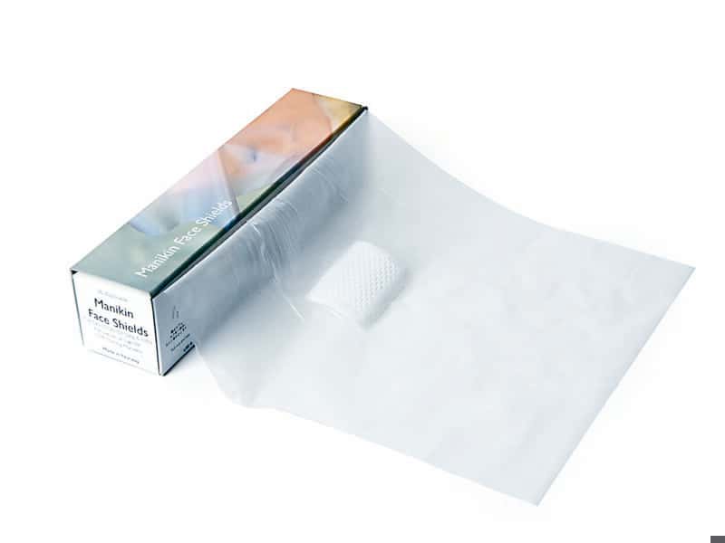Manikin Face Shields (6 rolls of 36 each) Manikin Face Shields (6 rolls of 36 each)