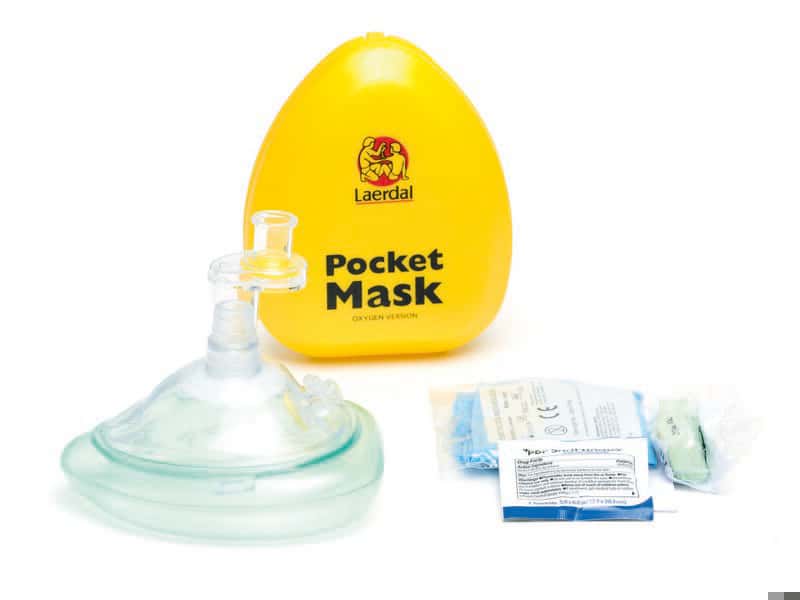 Lommemaske m/O2 adapter filter og stropp 