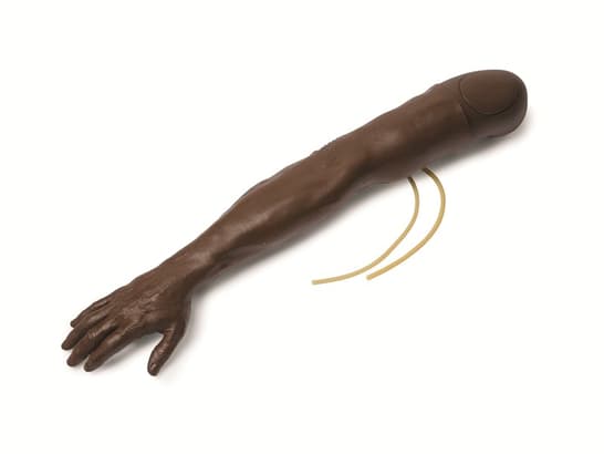 Multi-Venous IV Training Arm rechts männlich (dunkelhäutig)