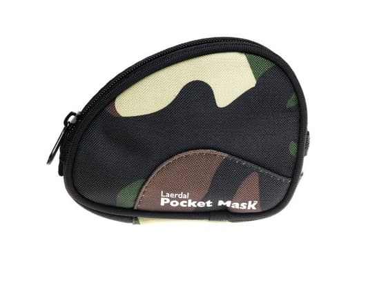 Pocket Mask in Softtasche, camouflage, D 