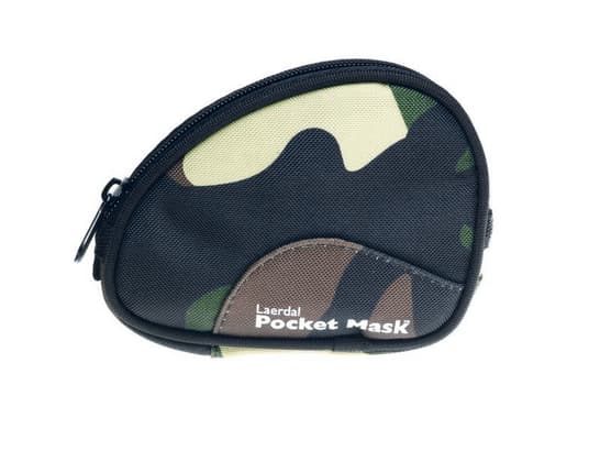 Pocket Mask in Softtasche, camouflage, D 
