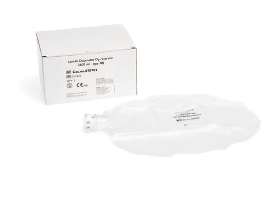 Disposable O2-reservoir bag, 2600 ml, pkg.20