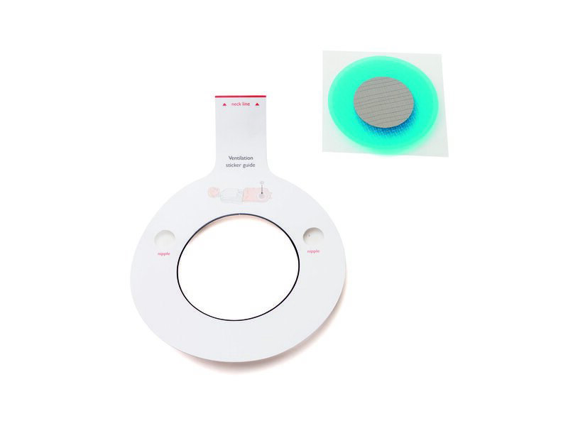 Naklejka systemu QCPR do pomiaru wentylacji