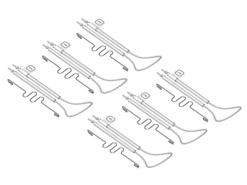 LA Rope, Pin and Elastic band 6-pk