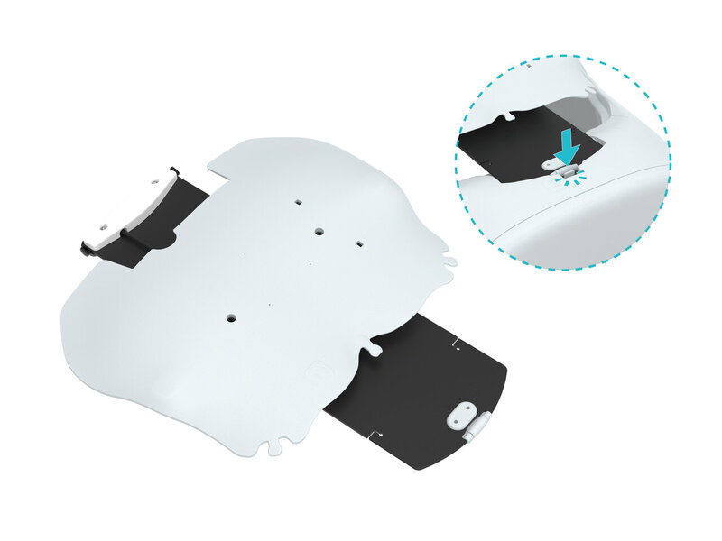 LA Chest plate assembly with stop block