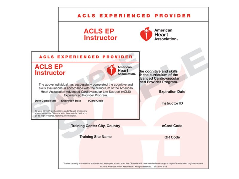 International ACLS-EP Instructor eCard