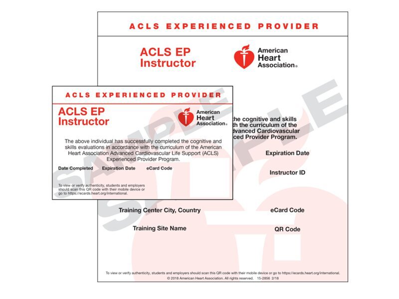 IVE ACLS EP Instructor eCard 1 pz.
