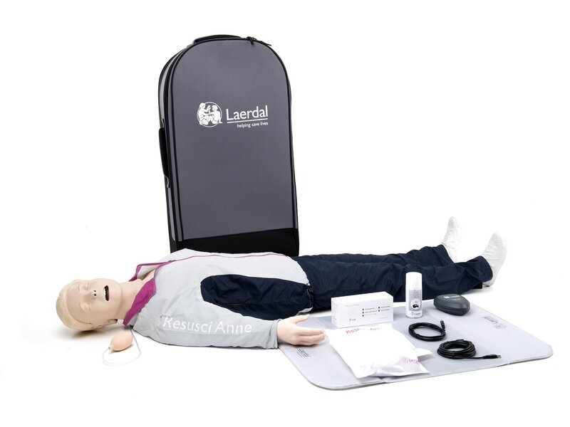 Resusci Anne QCPR Airway Head Full Body with Trolley Bag