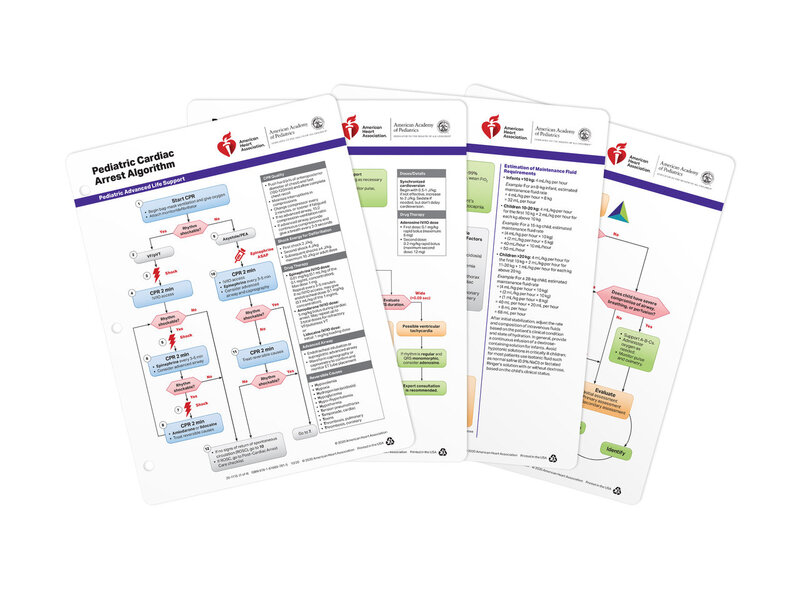 PALS Emergency Crash Cart Cards