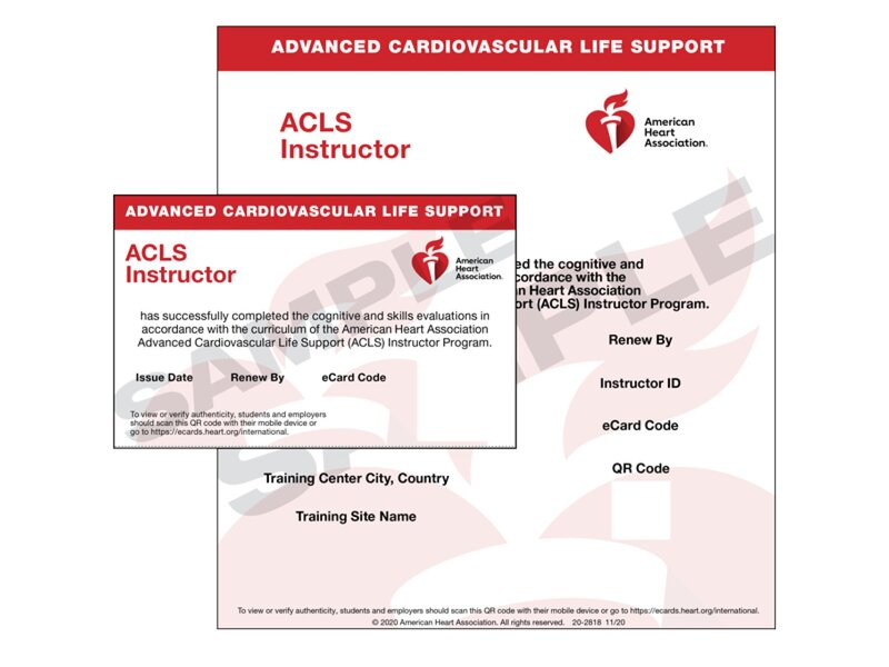 IVE ACLS Instructor eCard