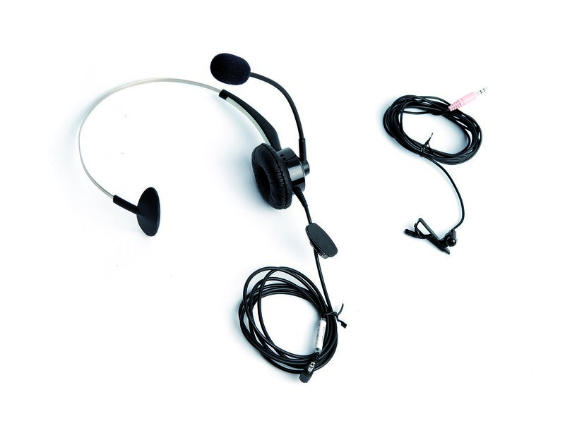 SimPad Headset and clip on Microphone