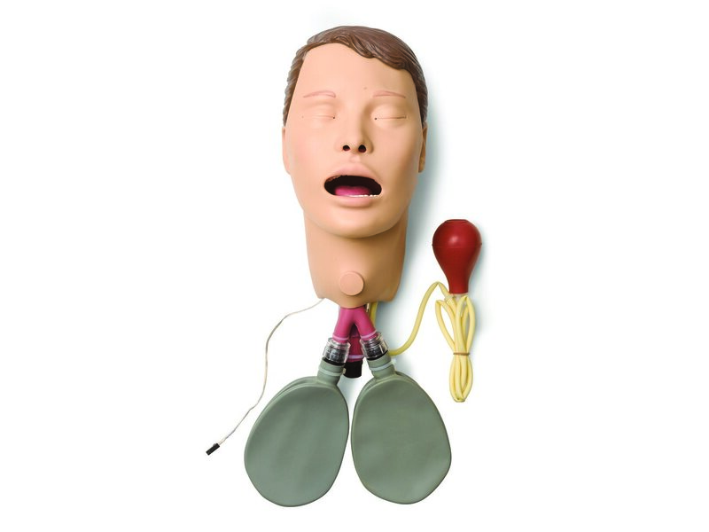 Head Assembly, Adult Female with Trach (SimPad Capable)