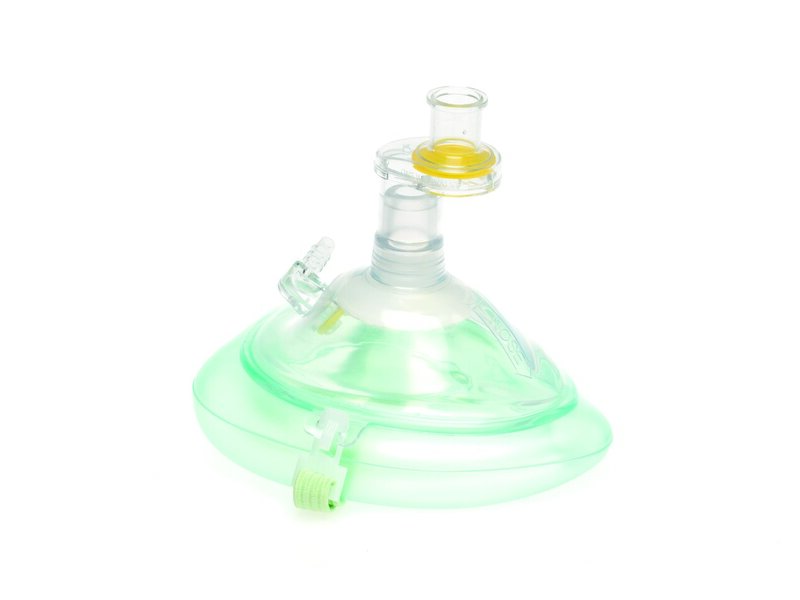 Pocket Mask with O2 Inletÿin resealable Poly Bag