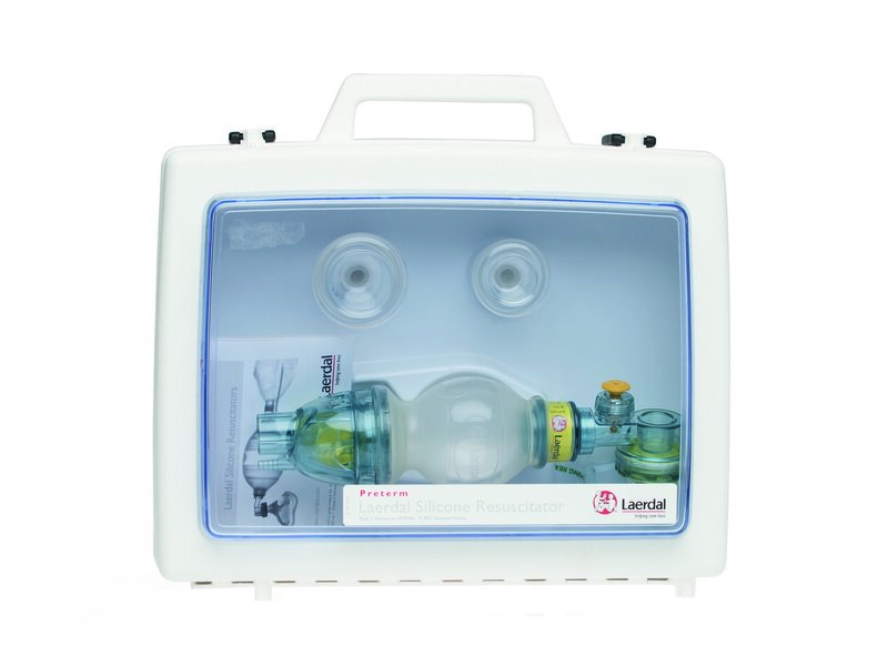 Laerdal Silicone Resuscitator, Preterm Complete in Display Case