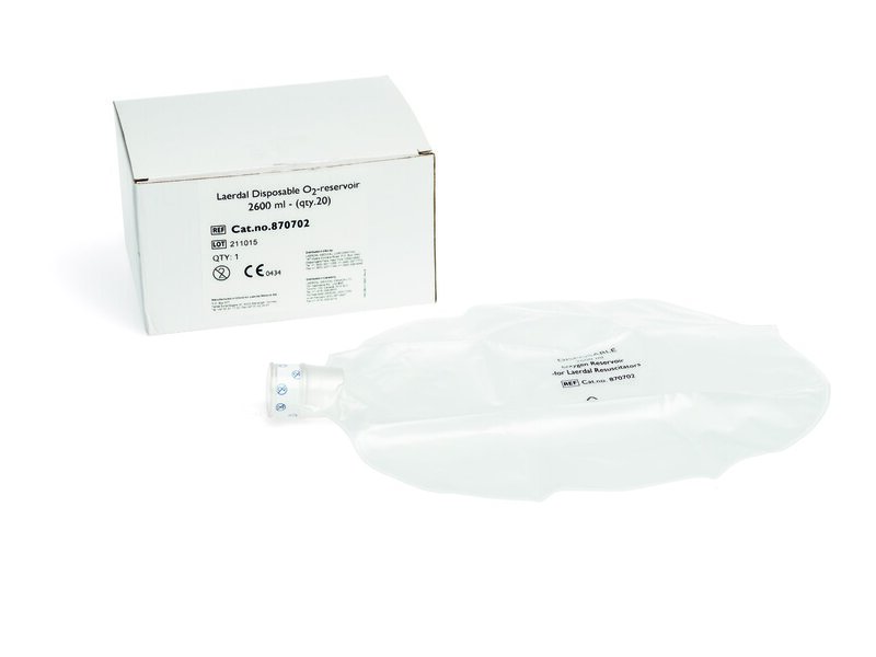 Disposable O2-reservoir bag, 2600 ml, pkg.20