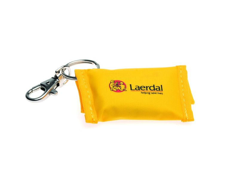 Laerdal Face Shield Key Ring geel, 25x