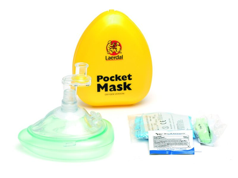 Laerdal Pocket Mask met zuurstofaansluiting (EN)
