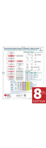 NRP Wall Chart 8th Ed Single Unit 22 X 34 Laerdal Medical